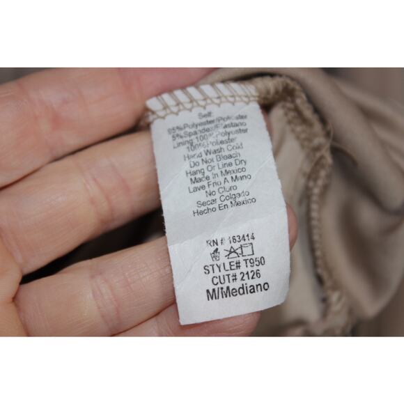 21 Saints Juniors Med Tan Long Sleeve V Neck Twist Open‎ Stomach Top - Picture 5 of 6